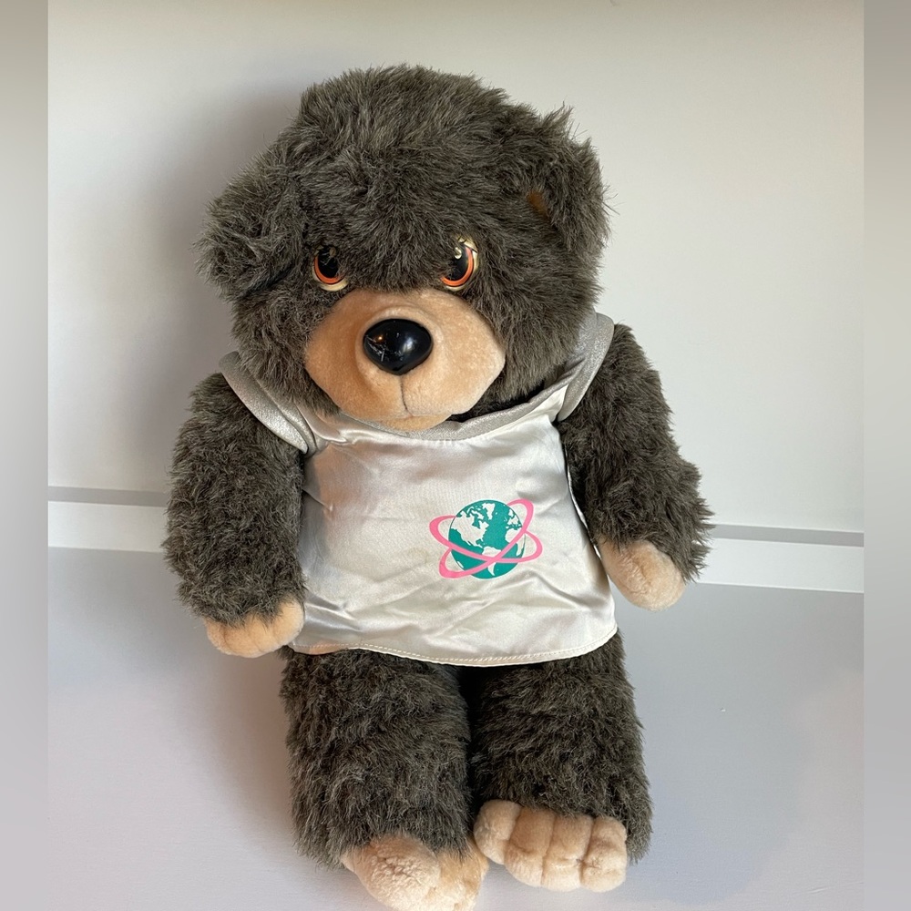 Bingo Bear Space Plush Vintage 1987 Not Working Properly Stuffed Animal 16”